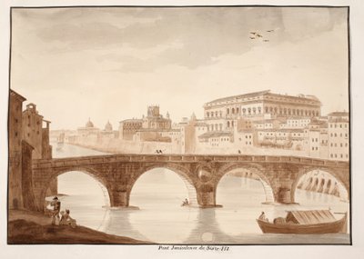 Ponte Sisto, 1833 by Agostino Tofanelli